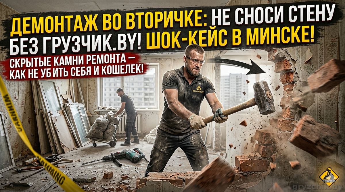 Демонтажные работы во вторичке в Минске
